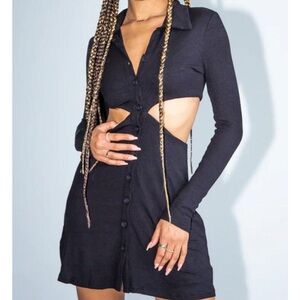 Princess Polly Black Cut Out mini dress